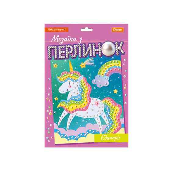 Дитячий набір для творчості "Мозаїка з перлин єдиноріг" НТ-38-03 Вінниця