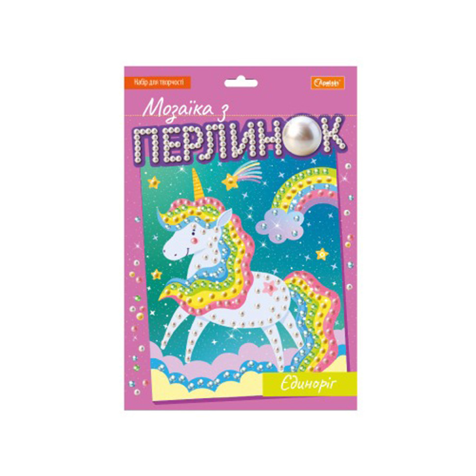 Дитячий набір для творчості "Мозаїка з перлин єдиноріг" НТ-38-03 Вінниця - фото 1
