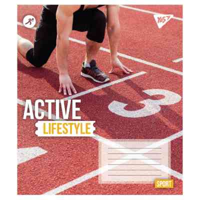 Зошит Yes Active lifestyle А5 48 аркушів клітинка (767712) Вінниця