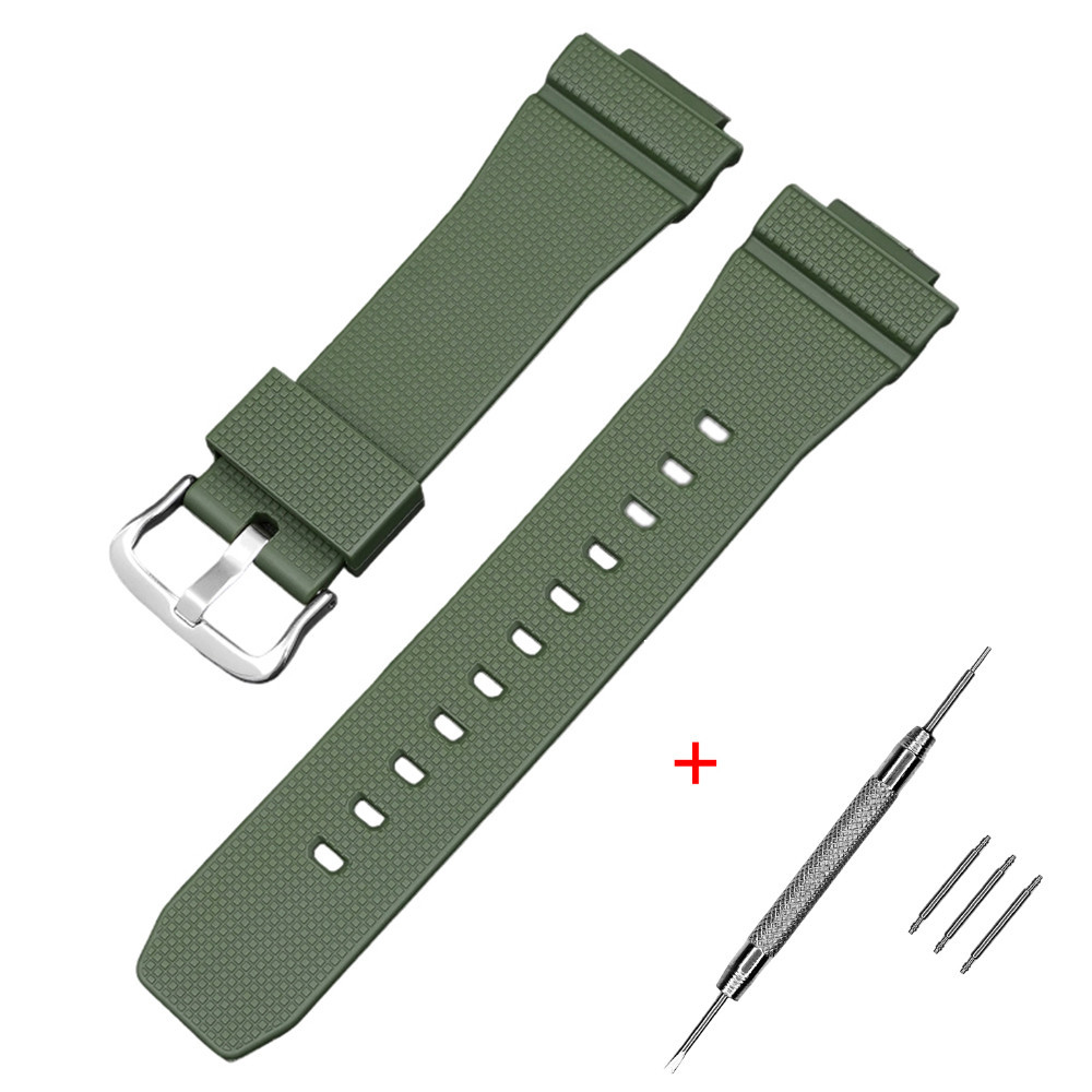 Ремешок для Casio G-Shock GM-2100 GA2100/2110 Army Green Silver SBR Киев - изображение 1