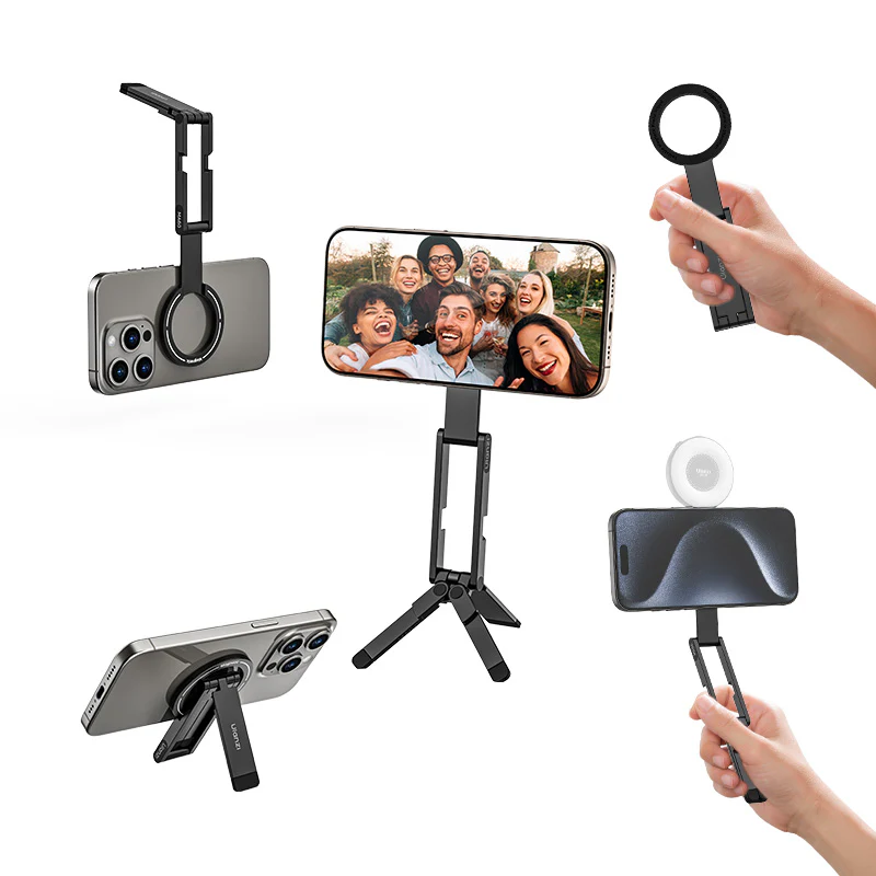 Тримач телефона Ulanzi MA60 Foldable Magnetic Phone Tripod (Black) Одеса - фото 4