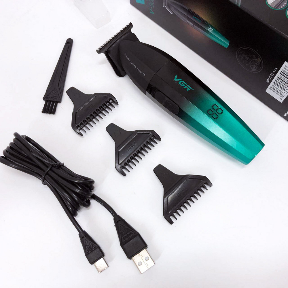 Машинка для стрижки акумуляторна VGR V-906, Багатофункціональна акумуляторна машинка для стрижки ZC-21 Львів - фото 19