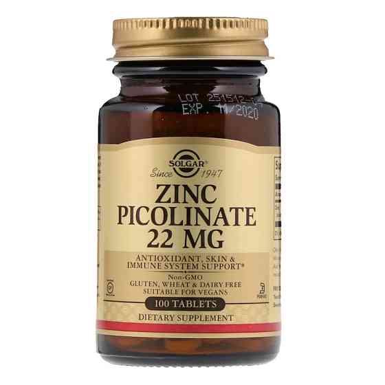 Піколінат цинку (Zinc Picolinate) 22 мг 100 таблеток Київ