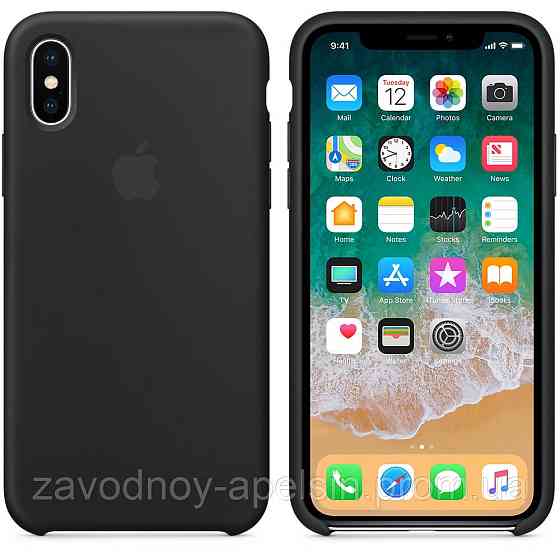 IPhone X XS 10 Чохол чорний Silicone Case (Black) Одеса