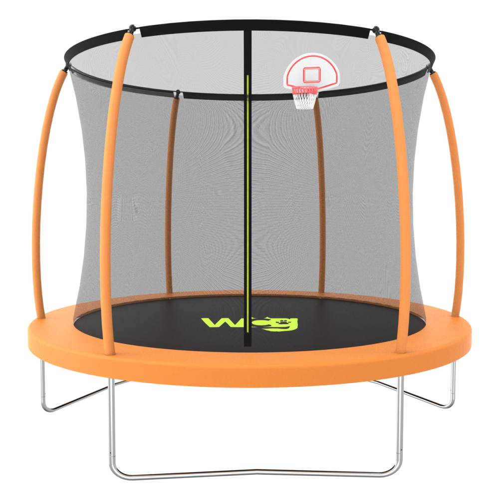 Батут WCG 245 см із внутрішньою захисною сіткою та LED підсвіткою 8FT (W-0803) Київ - фото 2