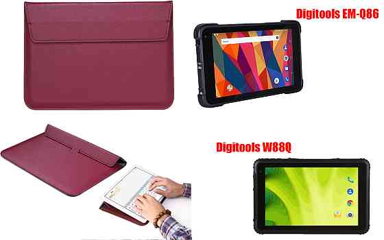 Чохол-конверт VitoCase для Digitools EM-Q86, W88Q, з функцією підставки для планшета Бордовий Київ
