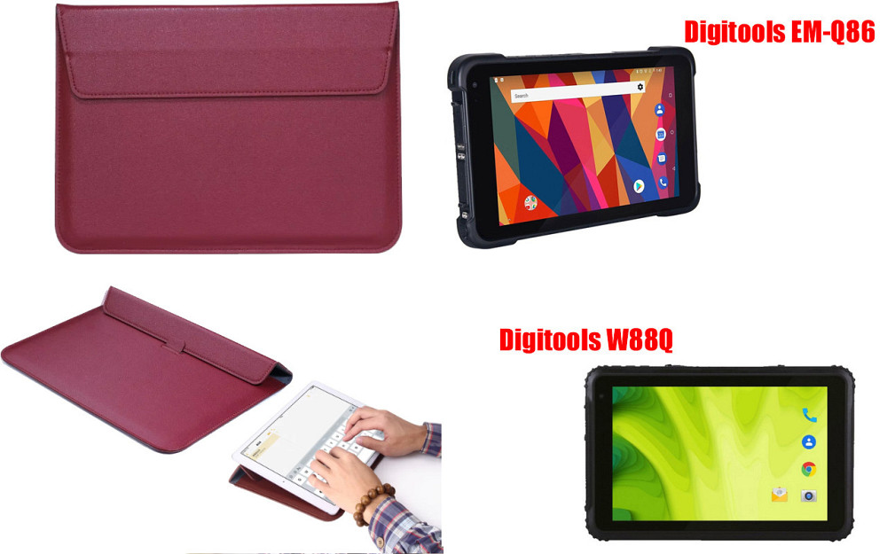 Чохол-конверт VitoCase для Digitools EM-Q86, W88Q, з функцією підставки для планшета Бордовий Київ - фото 1