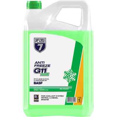 Антифриз 7FLAGS Super G11 зелений ПЕ 4,7кг (7350118360293) Вінниця
