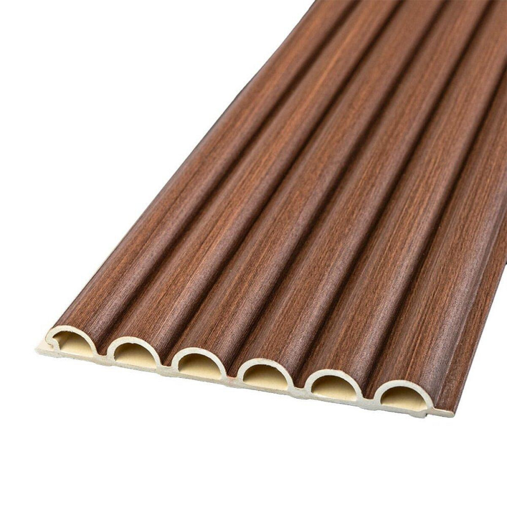 Рейка декоративная WPC круглая стеновая 3000х152х15мм Каштан SW-00001872 Днепр - изображение 1