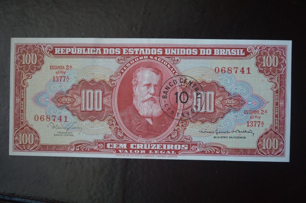 Бразилія 100 крузейро аUNC (БМ) 2 Полтава - фото 1