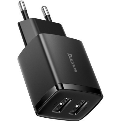 Зарядний пристрій Baseus Compact Charger 2U Black (CCXJ010201) Вінниця - фото 1