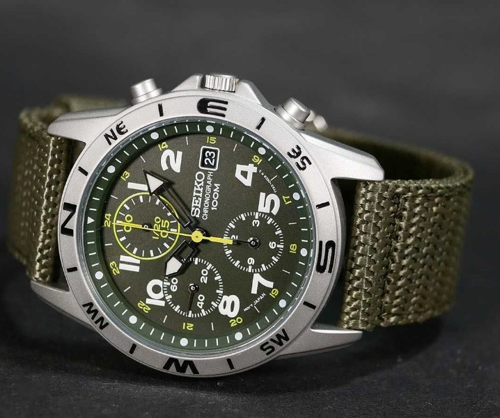 Часы Seiko SND377R Green с хронографом. Харьков - изображение 8