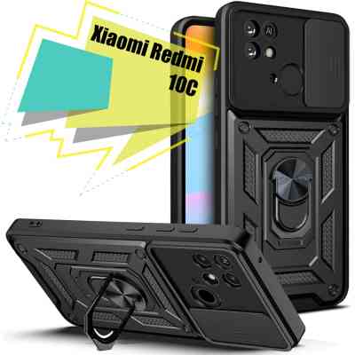 Чехол для мобильного телефона BeCover Military Xiaomi Redmi 10C Black (707425) Винница