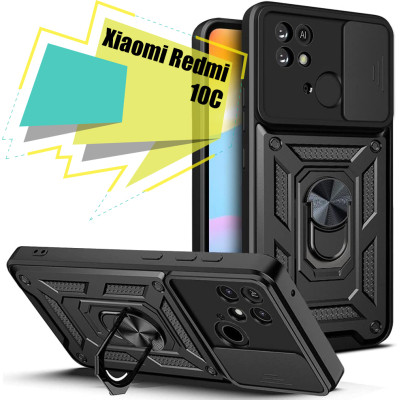 Чохол до мобільного телефона BeCover Military Xiaomi Redmi 10C Black (707425) Вінниця - фото 1