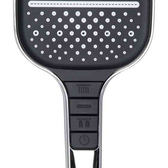 Лійка для ручного душу Qtap Rucni 130x130 мм QTRUC125CRM45956 хром/чорна Київ