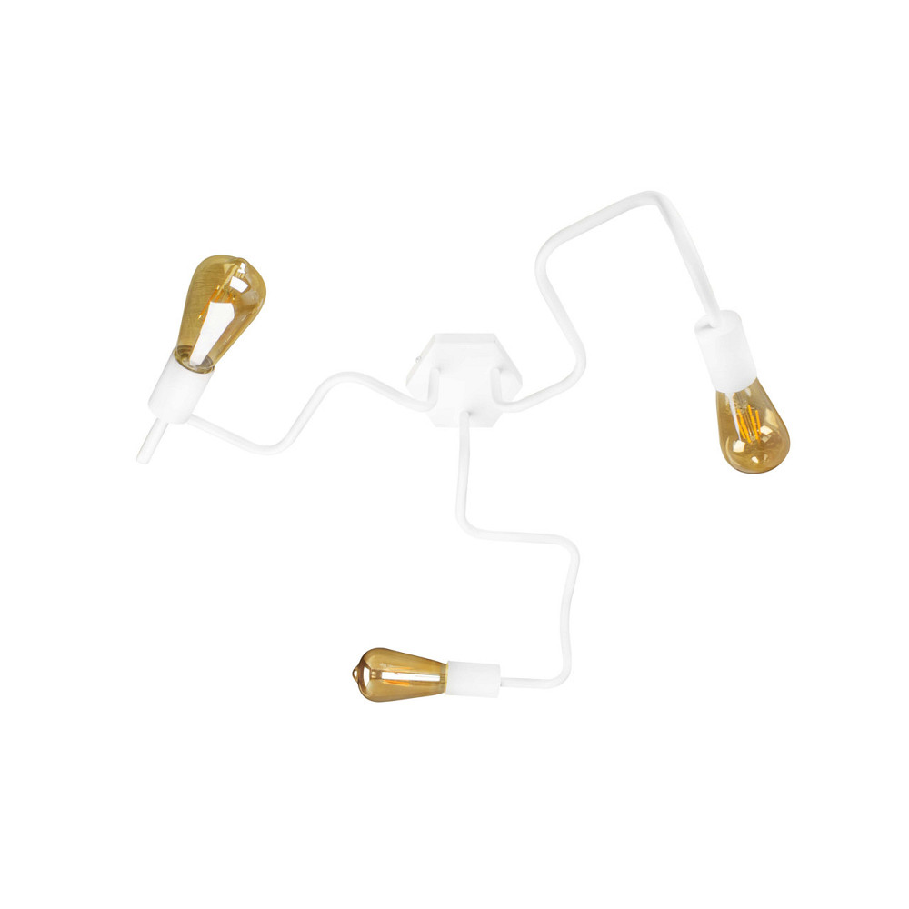 Потолочная люстра паук лофт белая 3 лампы Laminari NL 5526-3 W Одесса - изображение 2