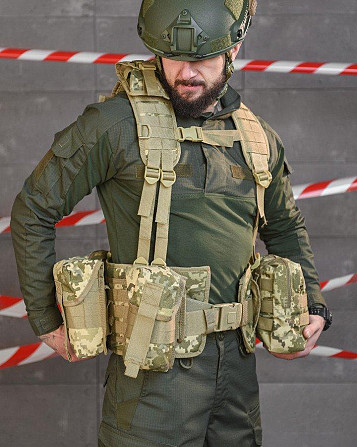 РПС Разгрузочный пояс в сборе Single Sword пиксель ВТ5077 Киев - изображение 1