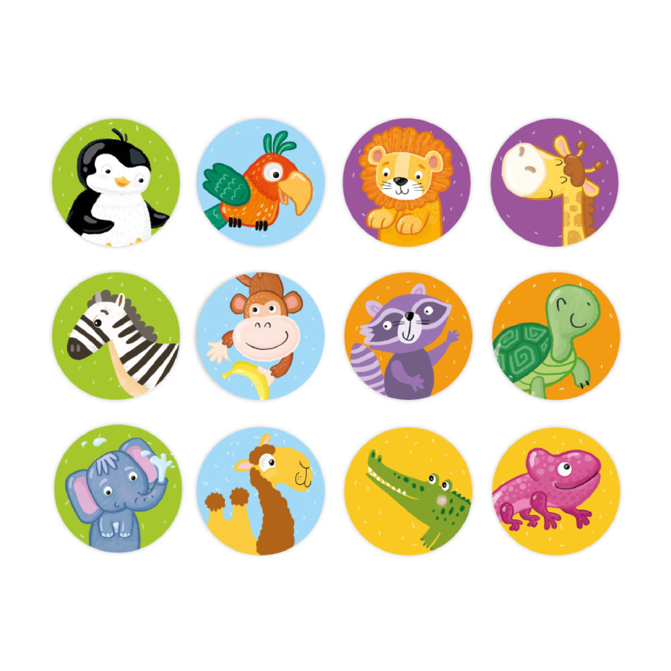 Настільна карткова гра для дітей "Дикі тварини" 301238, 12 фішок Вінниця - фото 3