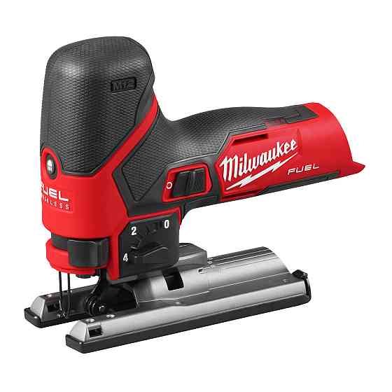 Лобзик аккумуляторный бесщеточный MILWAUKEE, M12 FJS-0 (каркас, полотно, пылевидвод, пылезащитный чехол, защита от осколков, мягкость Одесса