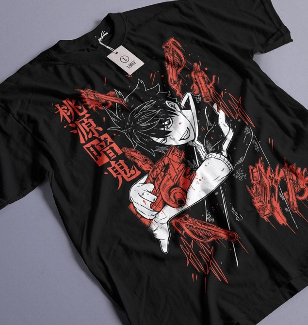 Футболка з аніме принтом Тоуген Анкі Ікхіносе Схікі оверсайз (S/M/L) Чорний AnimeJ0852 Дніпро - фото 2
