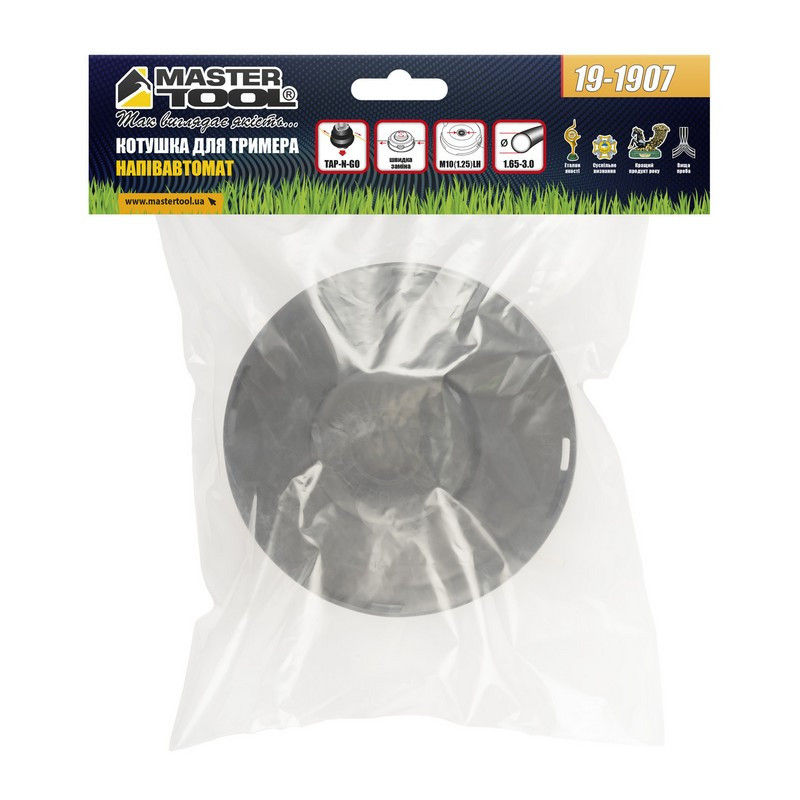 Котушка для тримера MASTERTOOL напівавтоматична ABS пластик M10х1.25 FLH 19-1907 Рівне - фото 3