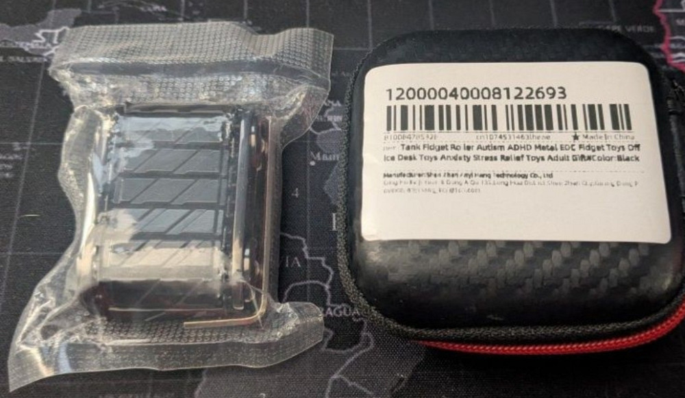 Металевий танк спінер антистрес у футлярі. Харків - фото 3