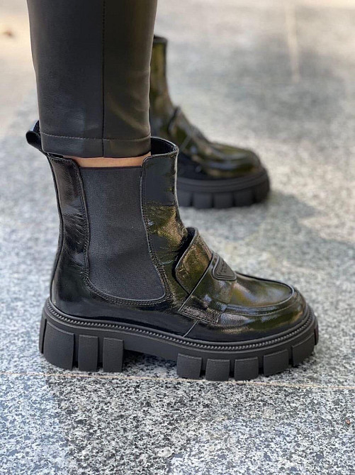 AVALON Ботинки AVALON черные кожаные лакированные зимние 39-41р. (4941) Коломия - фото 3