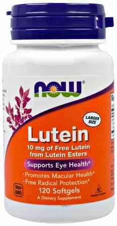 Лютеїн для зору Now Foods Lutein 10 мг 120 капсул Київ