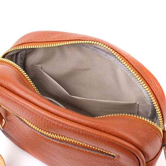 Стьобана сумка для жінок з натуральної шкіри Vintage 22899 Рудий Київ