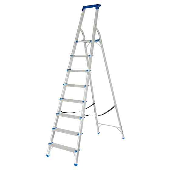 Sigma Стремянка алюминиевая 8 ступеней 2.22м SIGMA (5036664) Коломия