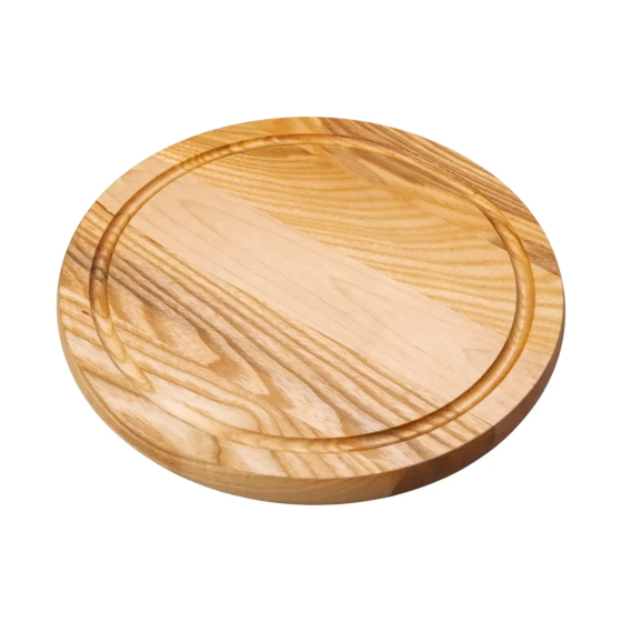 Разделочная деревянная доска круглая 25 см для подачи нарезки ясень C10W250 SBR Киев