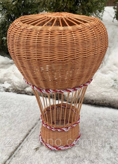 Люстра ручної роботи плетена з лози Київ - фото 1