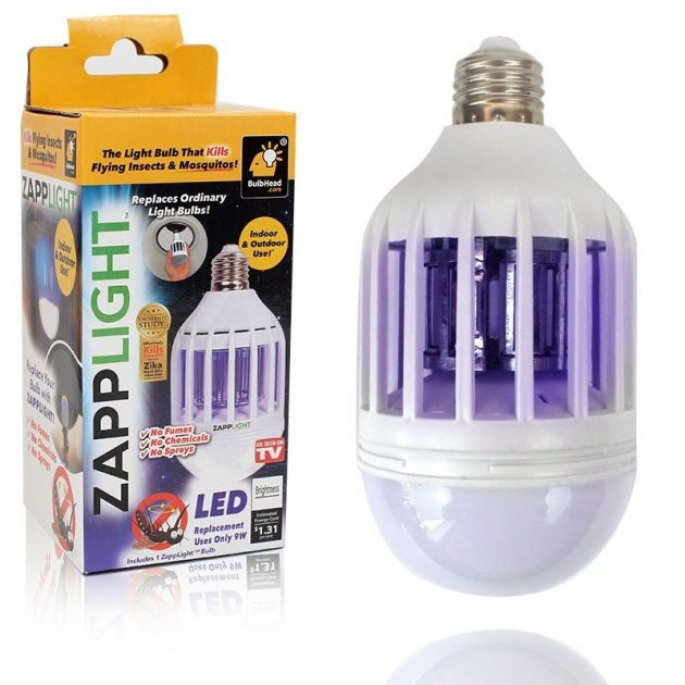 Світлодіодна лампа для комах Zapp Light, електрична пастка для комах, протимоскітна лампа від комарів WZ-53 Львів - фото 12