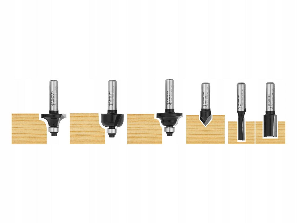 Ручной фрезерный станок по дереву 30000 об.мин 6 фрез Parkside (POF 1200 E4) Нововолынск - изображение 5