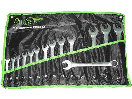 Набір ключів рожково-накидних 14 шт Alloid НК-2005-14М сумка Вінниця