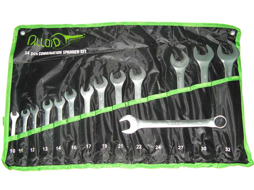 Набір ключів рожково-накидних 14 шт Alloid НК-2005-14М сумка Вінниця - фото 1