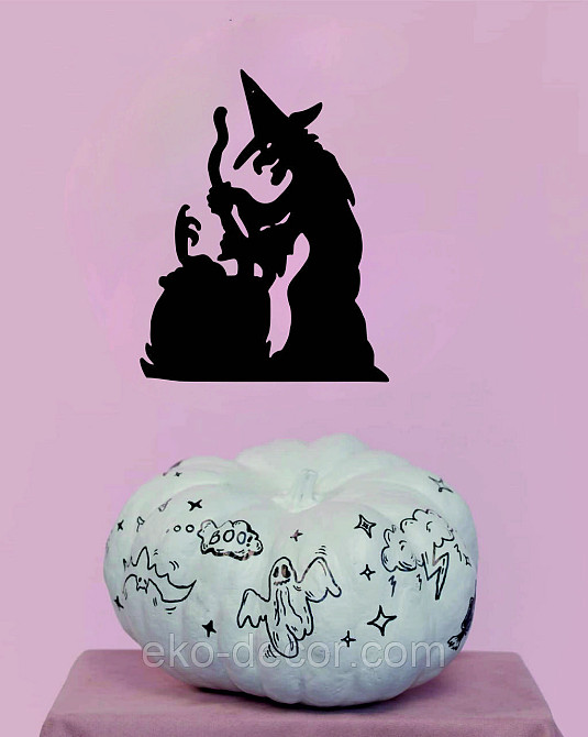 Декоративное настенное 3D Панно «Ведьма», Декор на стену с объемом 70*55 см, Черный Киев - изображение 10