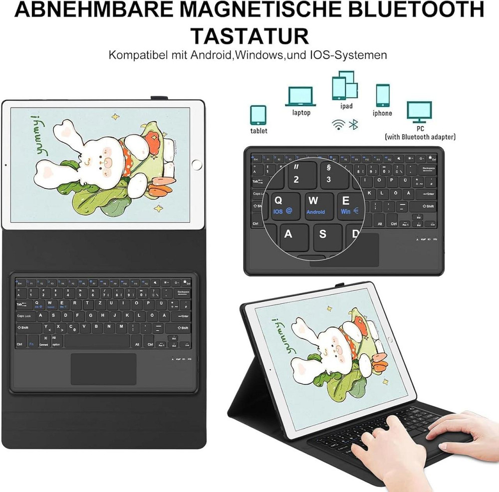 Защитный чехол клавиатура для iPad Pro 12.9 2/1 поколение 2017/2015дюймов Днепр - изображение 7