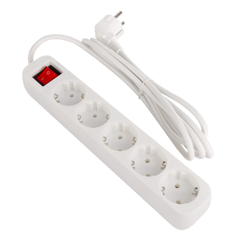 Фільтр мережевий 5 розеток 2м білий CW-PSEA52W ColorWay Житомир