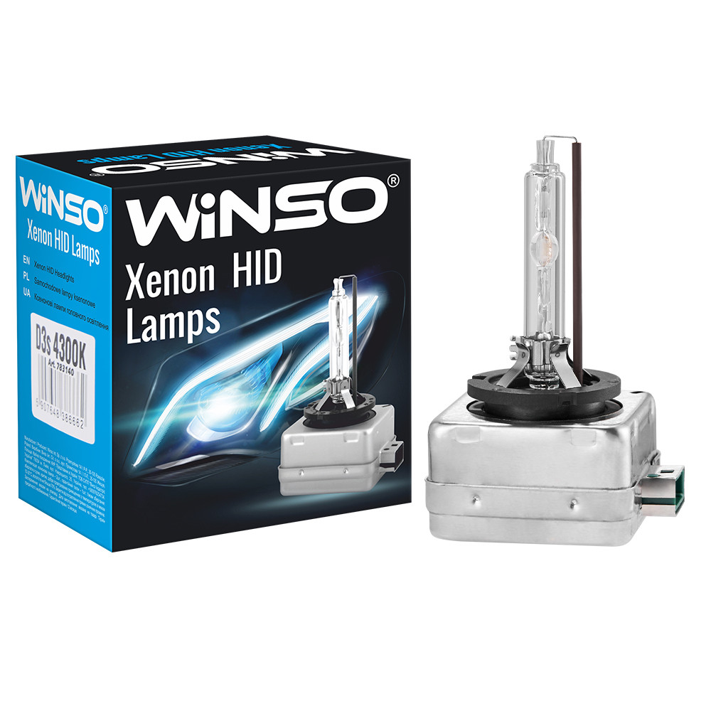 Ксеноновая лампа Winso D3S 4300K, 42V, 35W PK32d-3, 2шт Львов - изображение 1