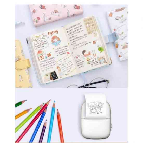 Портативный детский принтер с термопечатью Мишка Винница