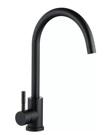 Смеситель для кухни WEZER EKO4A-01-BLACK черный Киев