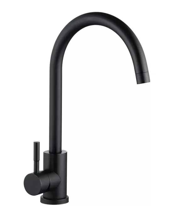 Смеситель для кухни WEZER EKO4A-01-BLACK черный Киев - изображение 1