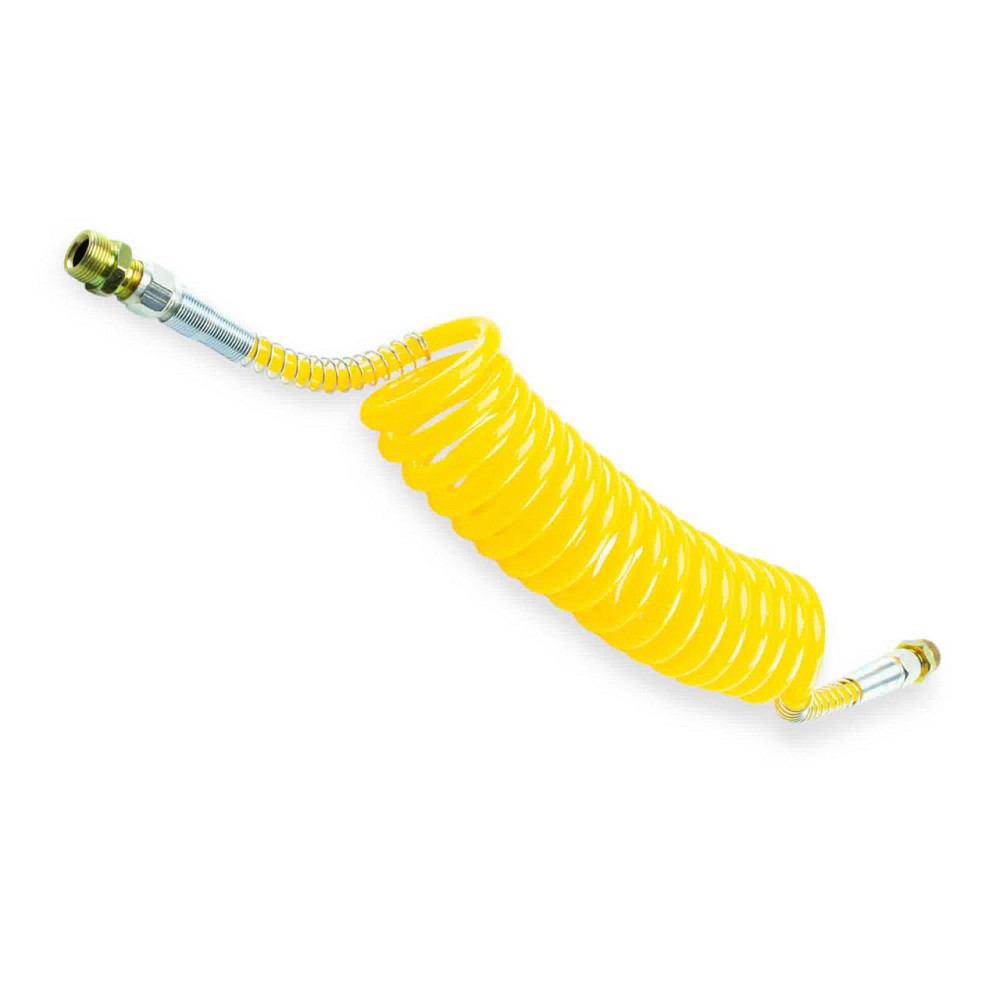 Шланг повітряний (жовтий) 4,0м м22х1,5 спіральний Мукачево - фото 1