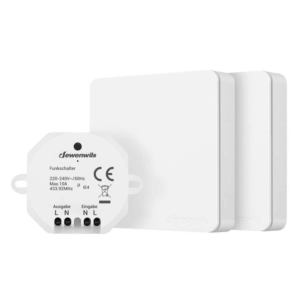 Комплект безпровідного вимикача та приймача світла Dewenwils DHWLS21D Луцк - изображение 1