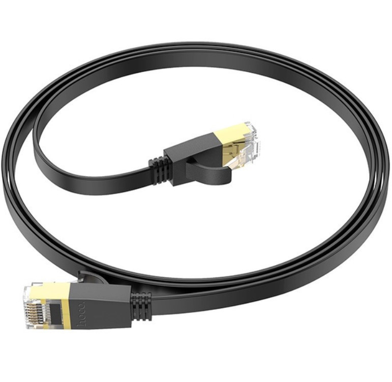 Кабель мережевий для інтернету HOCO US07 General, 1 м, чорний Вінниця - фото 3