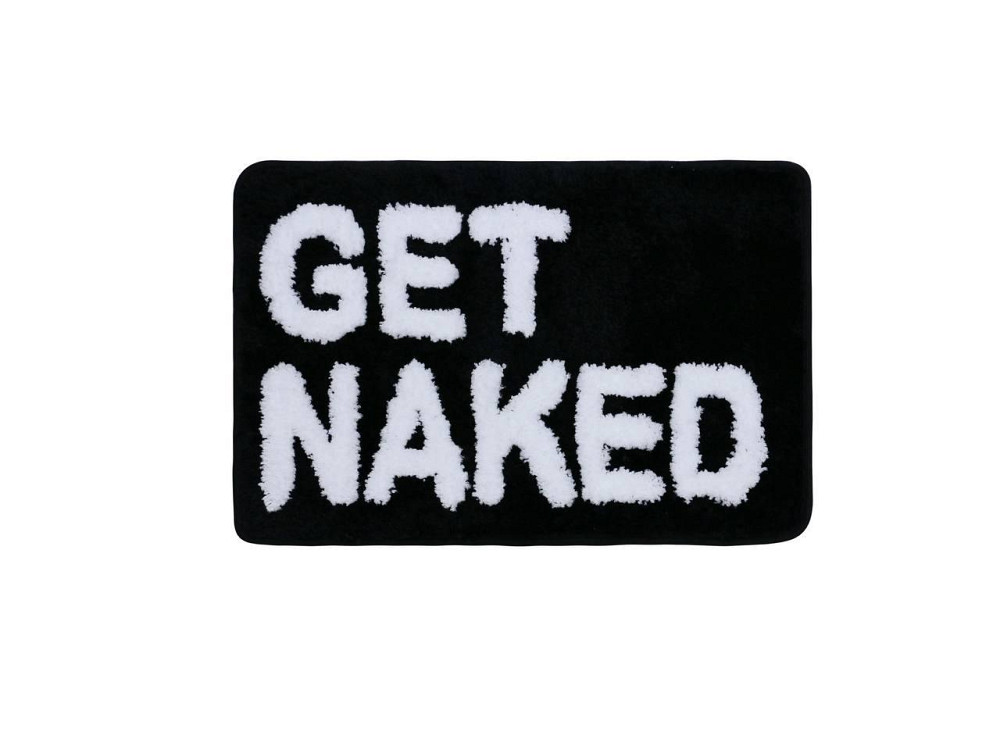 Ультрам'який килимок для ванної Aquarius мікрофібра з антиковзкою гумовою основою 45х60 см Чорний з білим Буча - фото 5