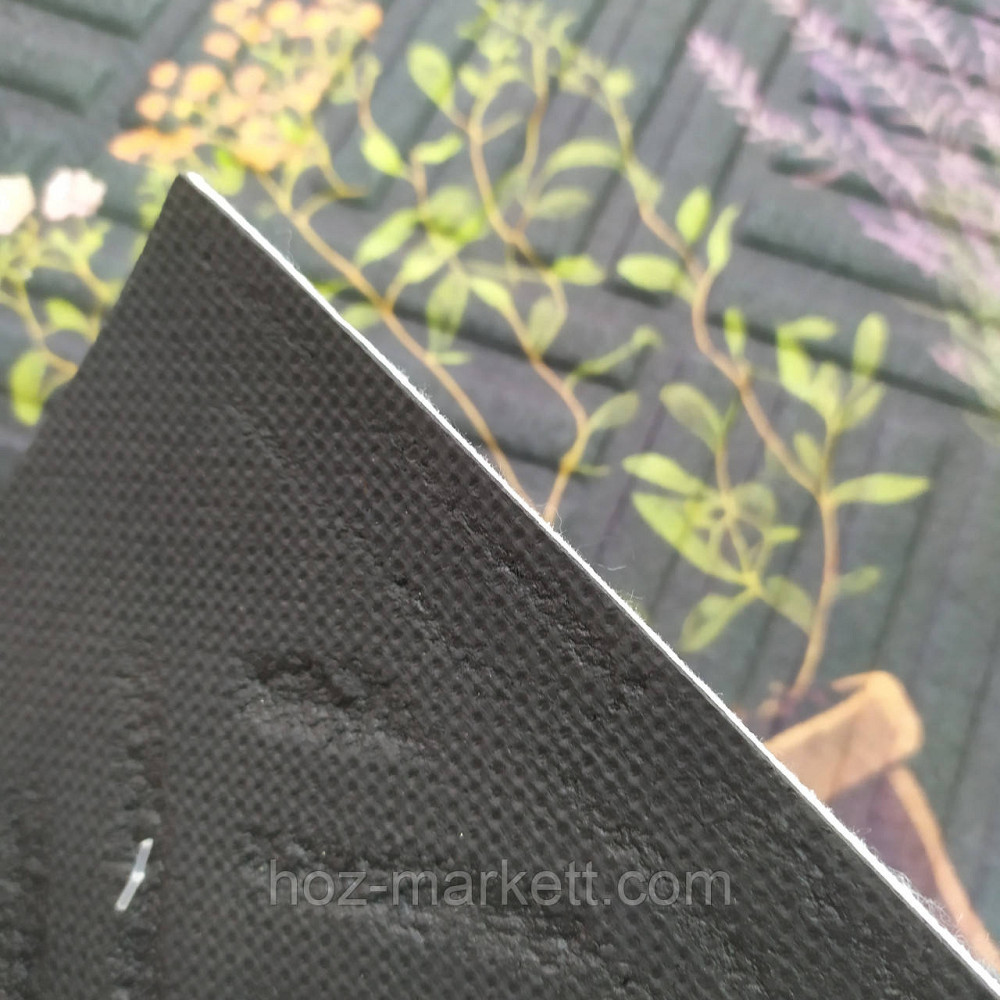 Килимок 60 х 40 см прогумований з ворсом у передпокій Велком темний Харків - фото 4