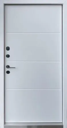 Дверь уличная модель Strimeх LAMA BAU, антрацит/белое дерево. ГАРАНТИЯ на покрытие - 3 года! Киев