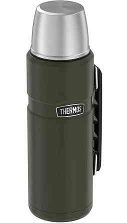 Універсальний Термос 1.2 літра з ручкою для напоїв Thermos "Stainless King" Olive (170028) Нержавіюча сталь Нововолинськ